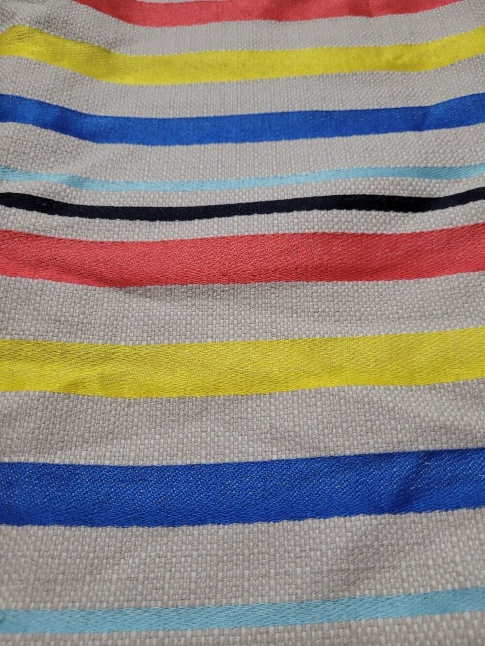 J. Crew Striped Jacquard Knee Length Pencil Skirt Frayed Hem Size 6 Preppy - Picture 4 of 12